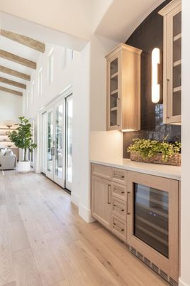 Interior, Stainless Steel Appliances, Wooden Beams, Wood Texture Flooring