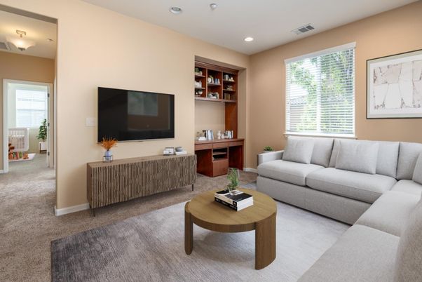 Interior, Living room, Recessed Lighting