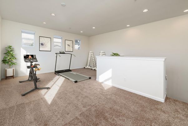 Fitness Equipment, Interior, Recessed Lighting