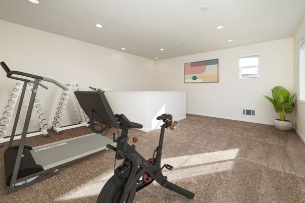 Fitness Equipment, Interior, Recessed Lighting