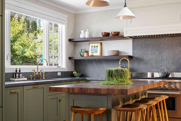 Interior, Kitchen, Pendant Lights, Stainless Steel Appliances