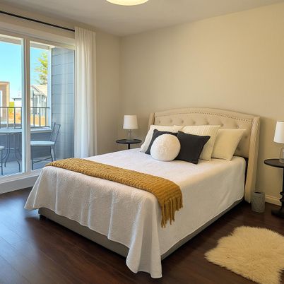 Bedroom, Interior, Wood Texture Flooring