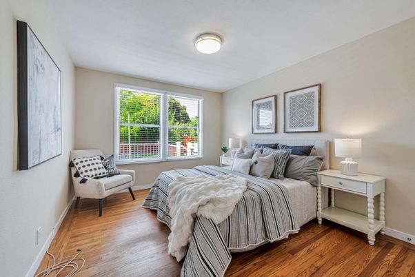 Bedroom, Interior, Wood Texture Flooring