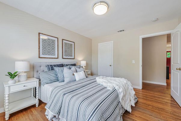 Bedroom, Interior, Wood Texture Flooring