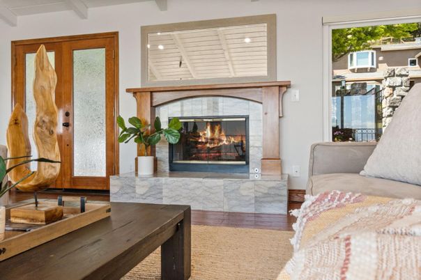 Fireplace, Interior, Wood Texture Flooring