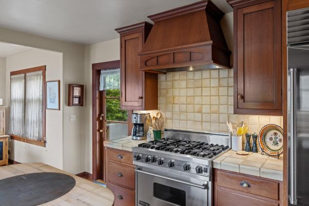 Interior, Kitchen, Stainless Steel Appliances, Tile Countertops