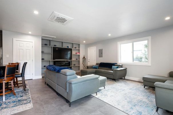 Interior, Living room, Recessed Lighting