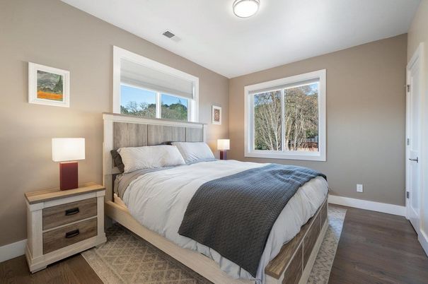 Bedroom, Interior, Wood Texture Flooring