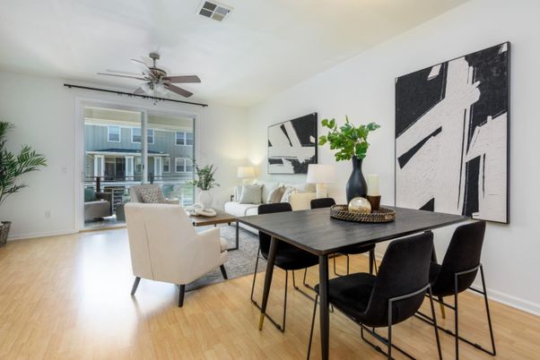 Dining room, Interior, Living room, Wood Texture Flooring