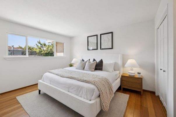Bedroom, Interior, Wood Texture Flooring