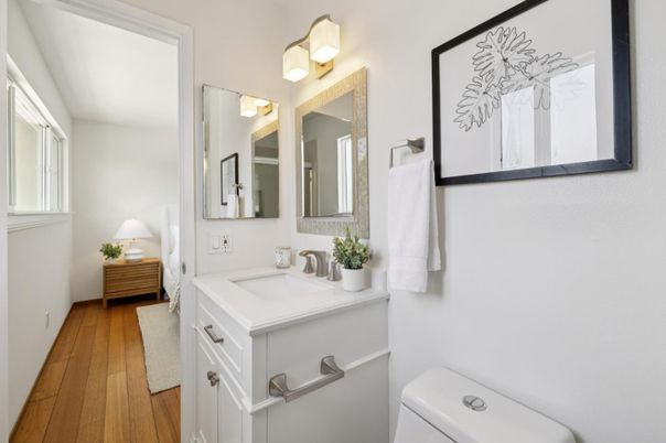 Bathroom, Interior, Wood Texture Flooring