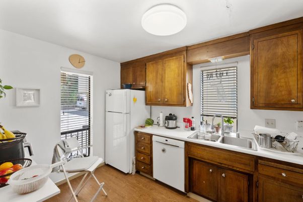 Interior, Kitchen, Wood Texture Flooring
