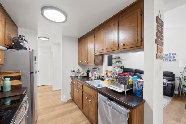 Interior, Kitchen, Living room, Wood Texture Flooring