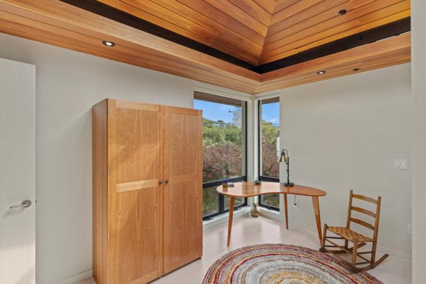 Home Office, Interior, Recessed Lighting, Wooden Ceilings