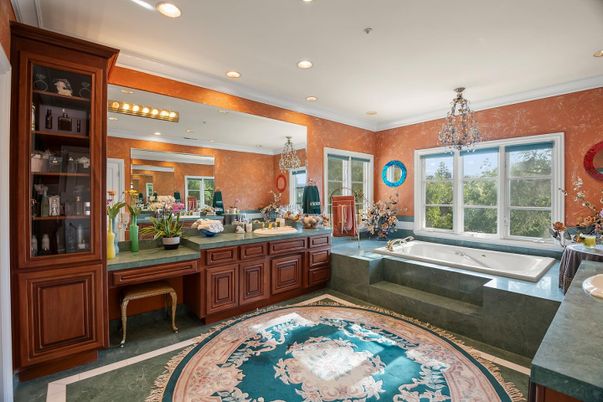 Bathroom, Chandelier, Interior, Recessed Lighting