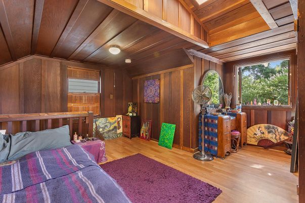 Bedroom, Interior, Wooden Ceilings, Wood Texture Flooring, Wooden Walls
