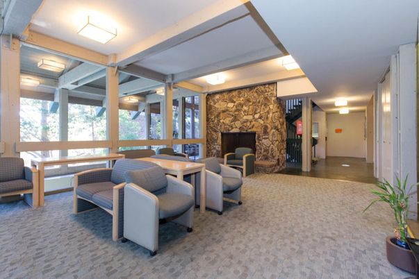 Dining room, Fireplace, Interior, Stone Walls