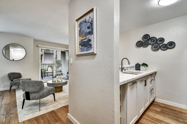 Interior, Kitchen, Living room, Wood Texture Flooring
