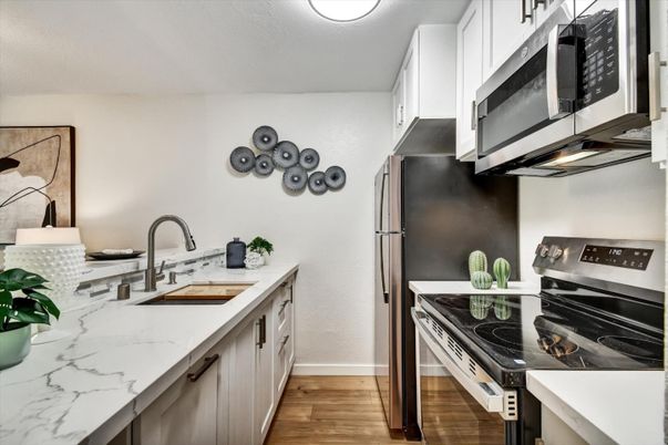 Interior, Kitchen, Wood Texture Flooring
