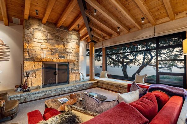 Fireplace, Interior, Living room, Stone Walls, Wooden Beams, Wooden Ceilings