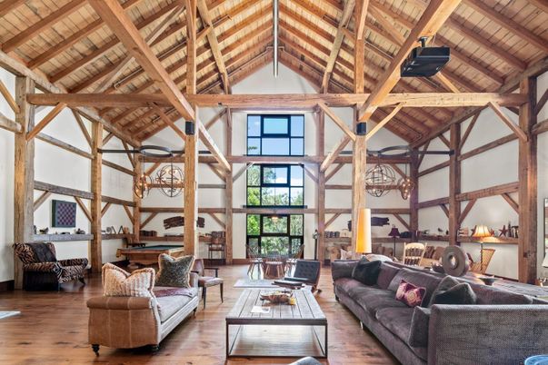 Chandelier, Interior, Living room, Wooden Beams, Wooden Ceilings, Wood Texture Flooring
