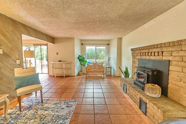 Fireplace, Interior, Stone Walls, Wooden Walls