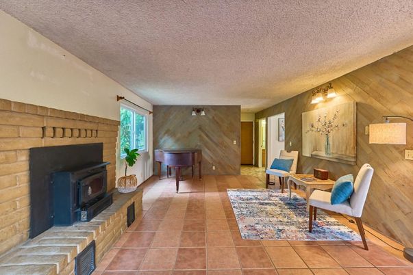 Fireplace, Interior, Wooden Walls