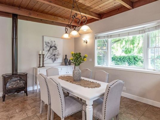 Dining room, Interior, Pendant Lights, Wooden Beams, Wooden Ceilings