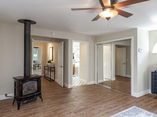 Fireplace, Interior, Wood Texture Flooring