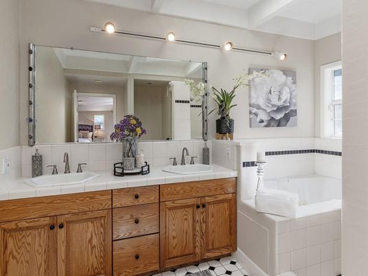 Bathroom, Dual Sink Vanities, Interior, Tile Countertops