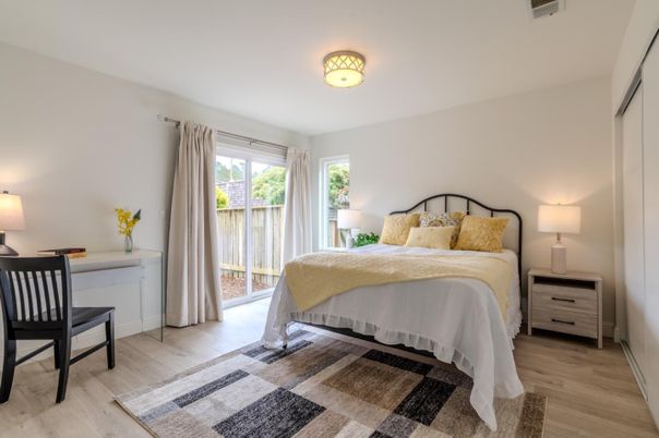 Bedroom, Interior, Wood Texture Flooring
