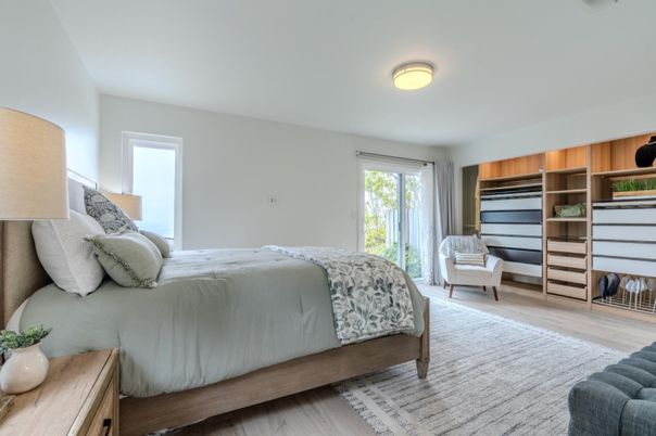 Bedroom, Interior, Wood Texture Flooring