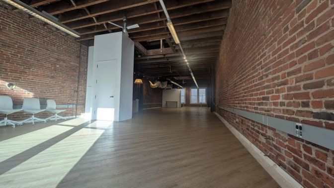 Interior, Stone Walls, Wooden Beams, Wood Texture Flooring