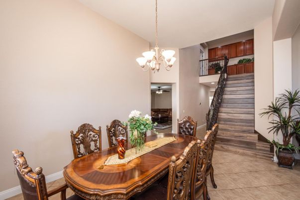 Chandelier, Dining room, Interior, Recessed Lighting