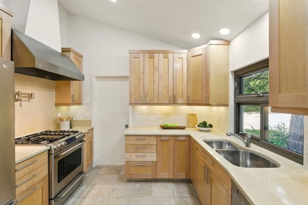 Interior, Kitchen, Recessed Lighting, Stainless Steel Appliances