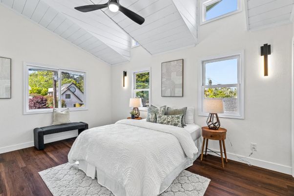 Bedroom, Interior, Wood Texture Flooring