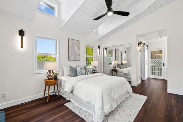 Bedroom, Interior, Wood Texture Flooring