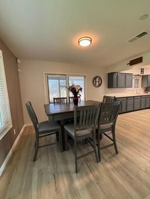 Dining room, Interior, Kitchen, Wood Texture Flooring