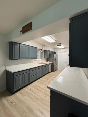 Interior, Kitchen, Wood Texture Flooring