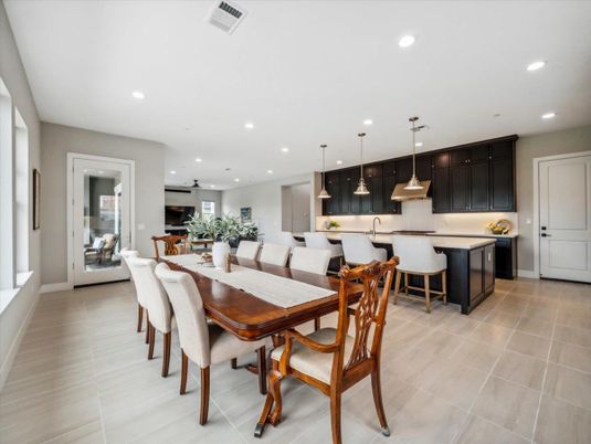 Dining room, Interior, Kitchen, Pendant Lights, Recessed Lighting