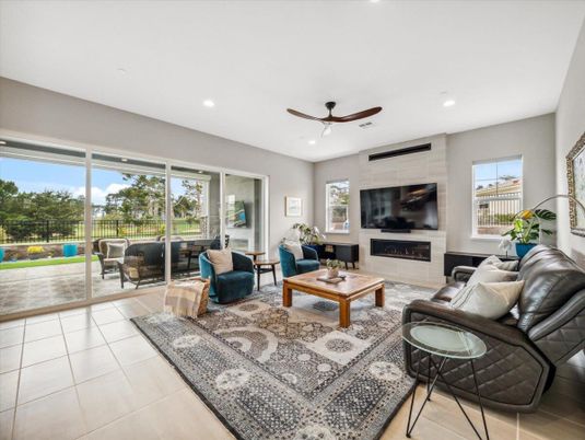 Fireplace, Interior, Living room, Recessed Lighting