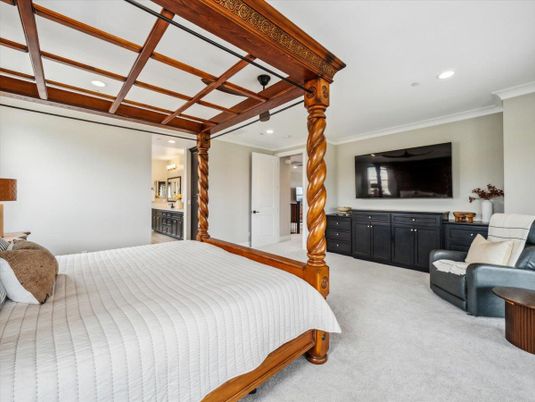 Bedroom, Interior, Recessed Lighting