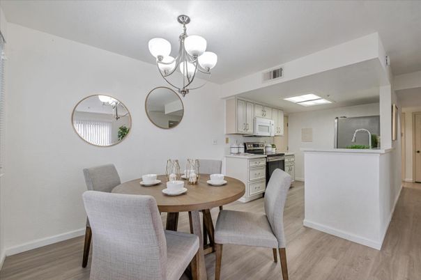 Chandelier, Dining room, Interior, Kitchen, Wood Texture Flooring