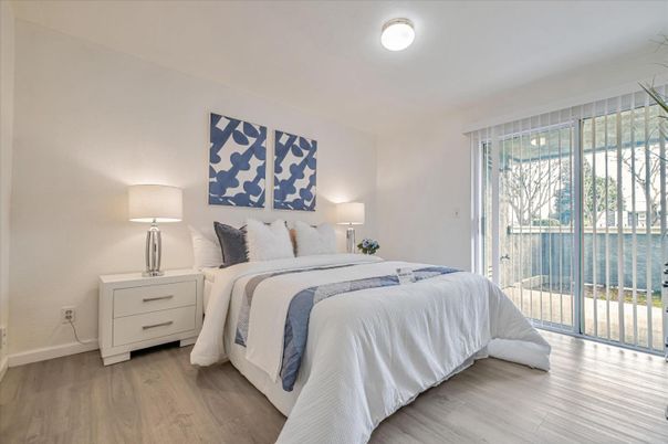 Bedroom, Interior, Wood Texture Flooring