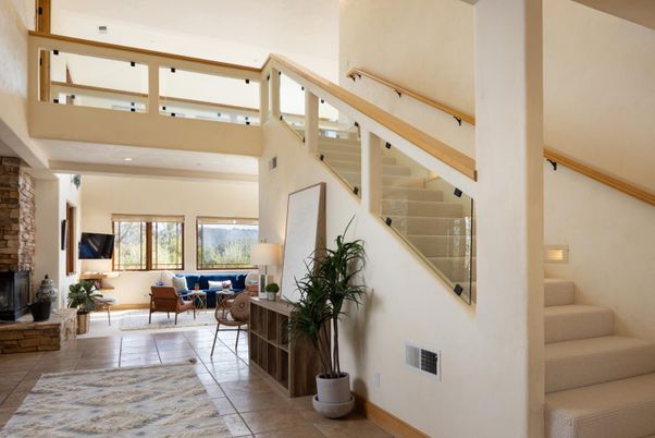 Fireplace, Interior, Living room, Recessed Lighting
