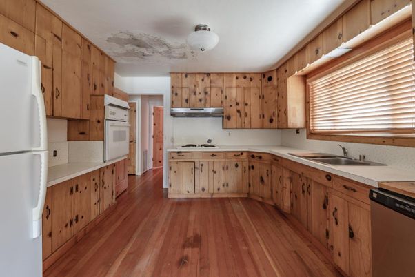 Interior, Kitchen, Wood Texture Flooring