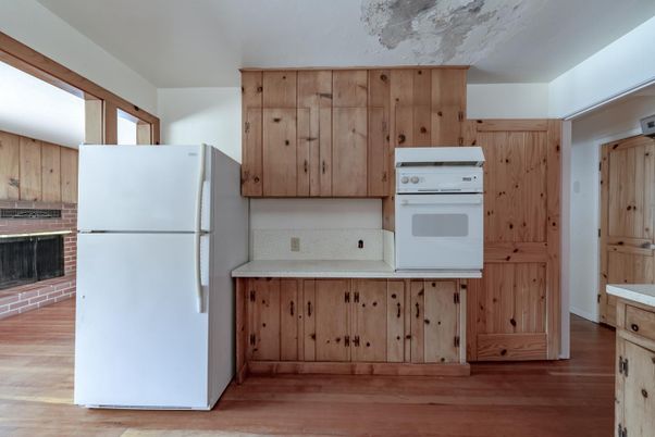 Interior, Kitchen, Wood Texture Flooring