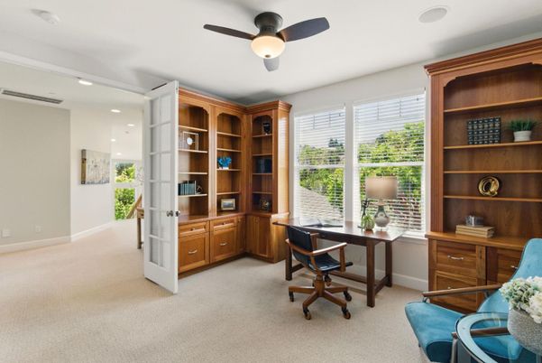 Home Office, Interior, Recessed Lighting