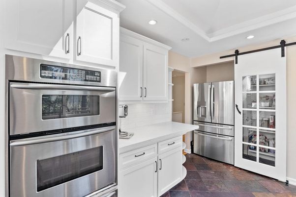 Interior, Kitchen, Recessed Lighting, Stainless Steel Appliances