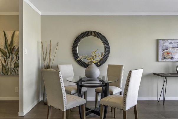 Dining room, Interior, Wood Texture Flooring